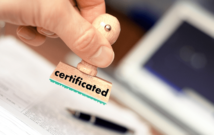 Certifications from countries regions